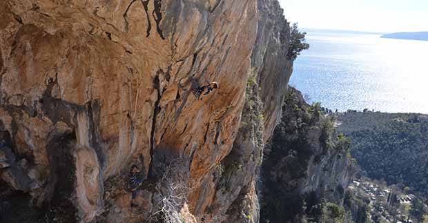 Beautiful Medveja climbing, Croatia, Istria