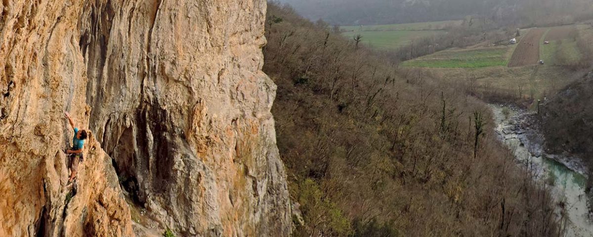 Perfect overhangs in Buzetski kanjon, Istria