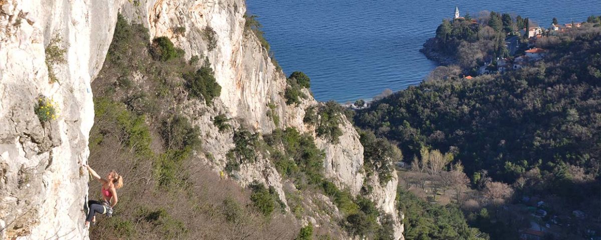 Climbing in Medveja, Istria, Croatia
